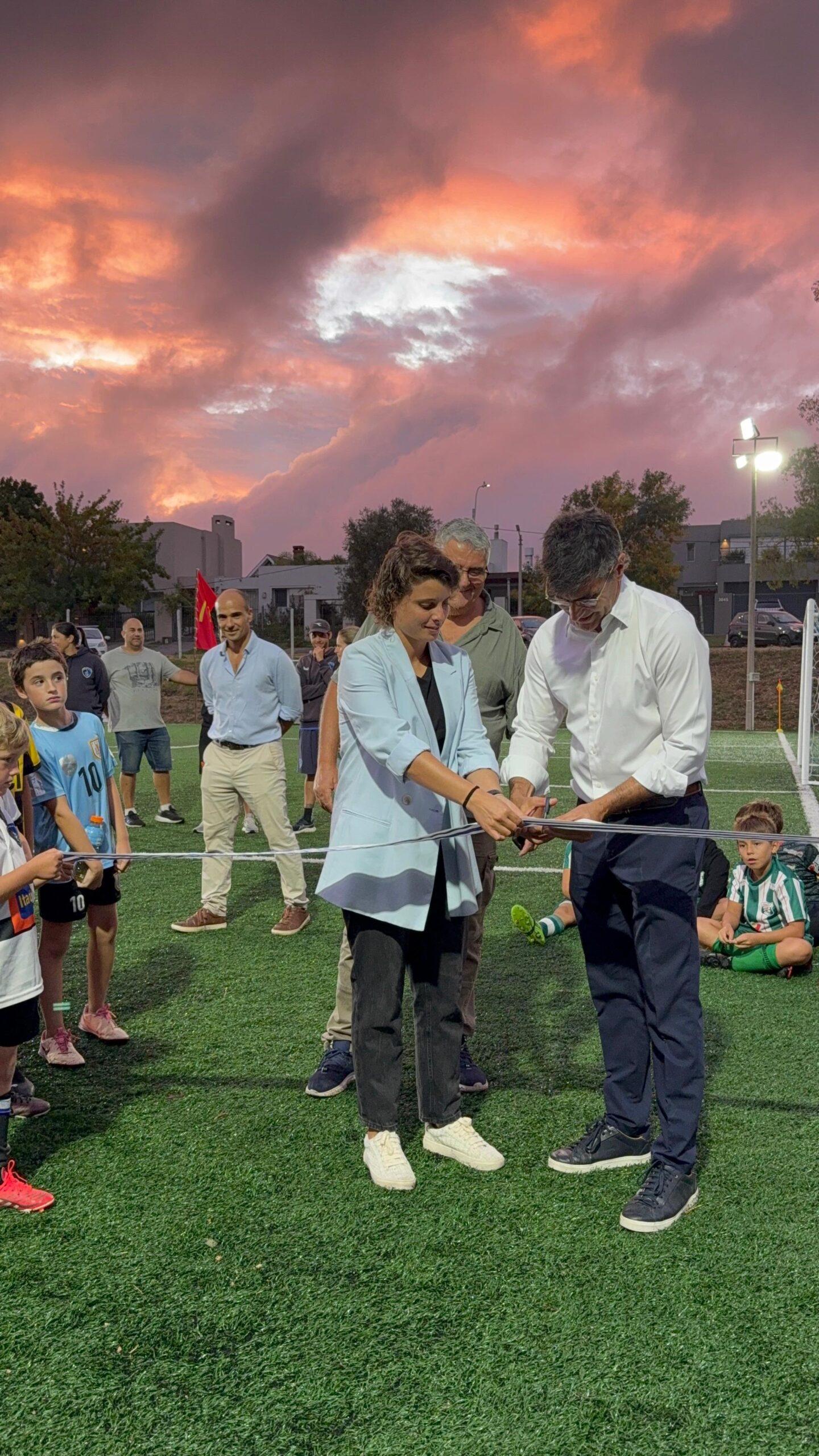 Inauguración de las canchas de baby fútbol